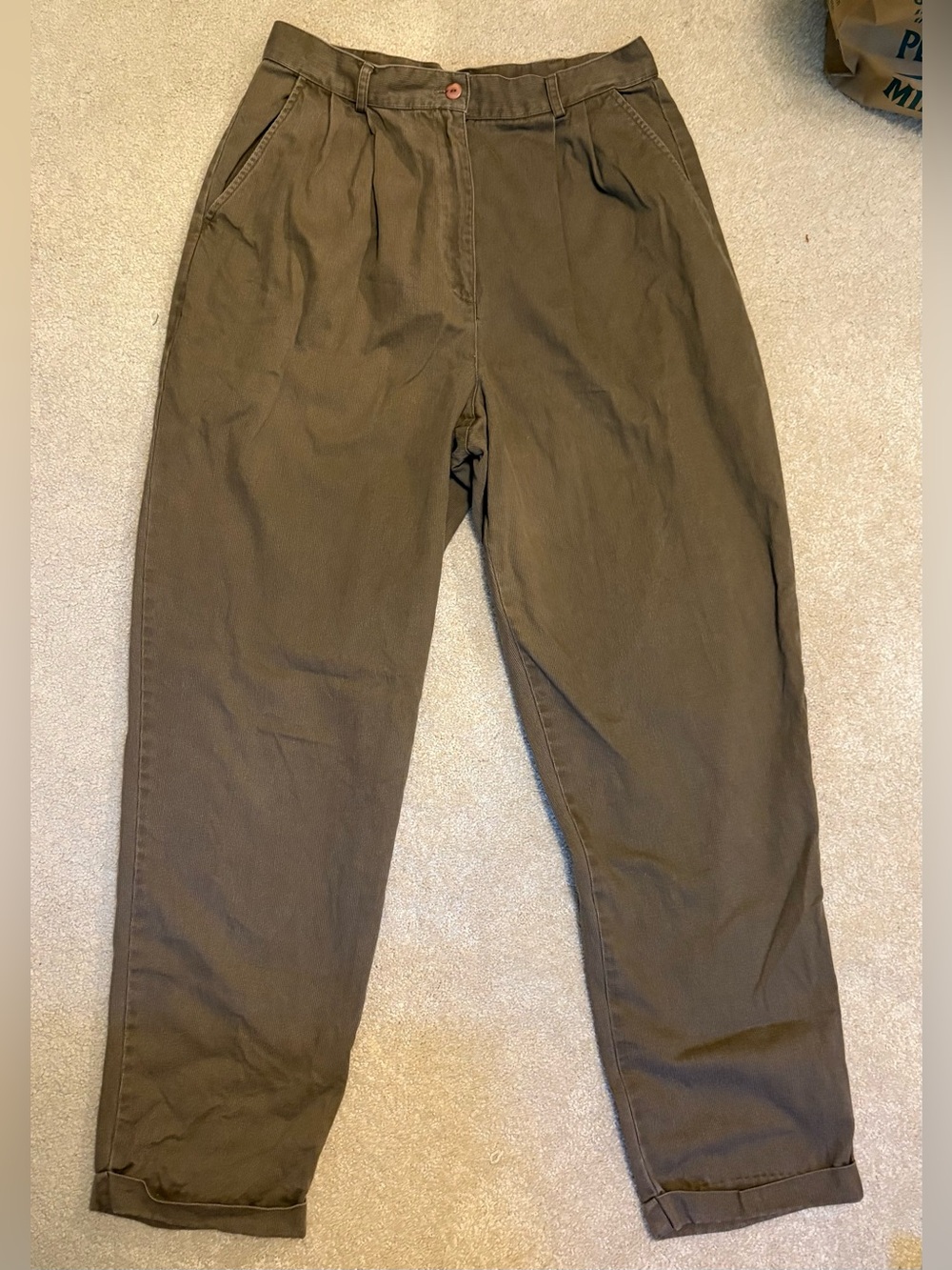 Vintage Talbots 100% Cotton Corduroy High-waisted Pants